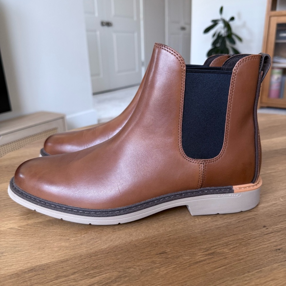 Cole Haan Men’s Go-To Chelsea Boot Caramel/Dune Size 11
